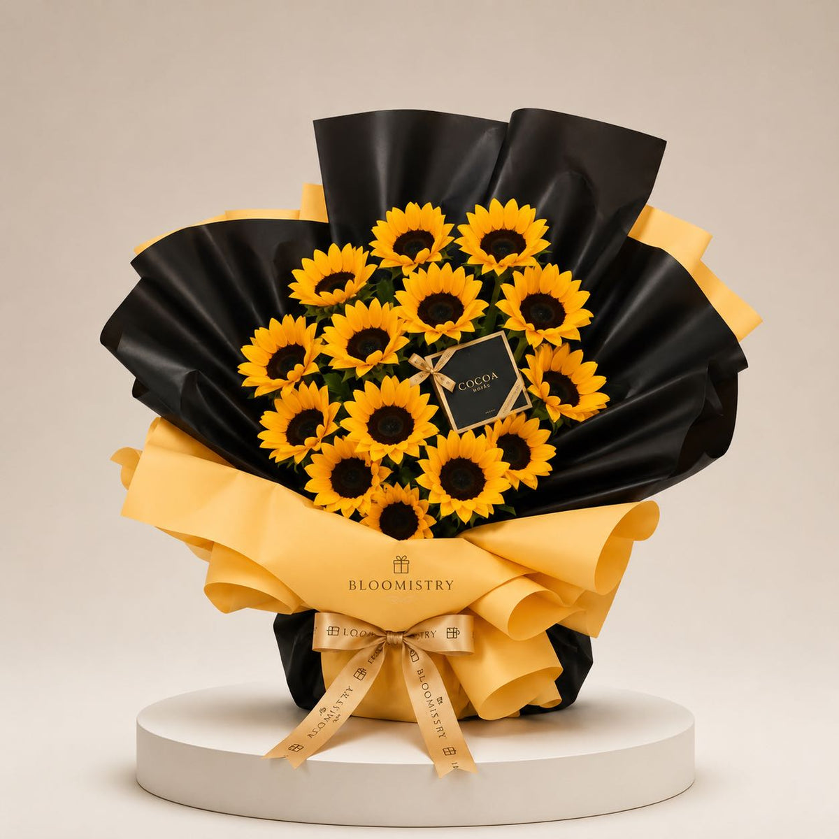 Bold Sunflower Bouquet — sunflower arrangement delivered across the UAE by Bloomistry