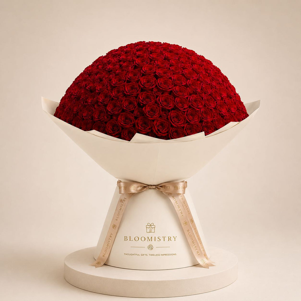 Crimson Horizon Colossus — fresh flower arrangement delivered across the UAE by Bloomistry