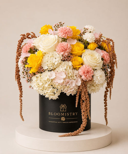 Gilded Solstice in Box — delivered across the UAE by Bloomistry