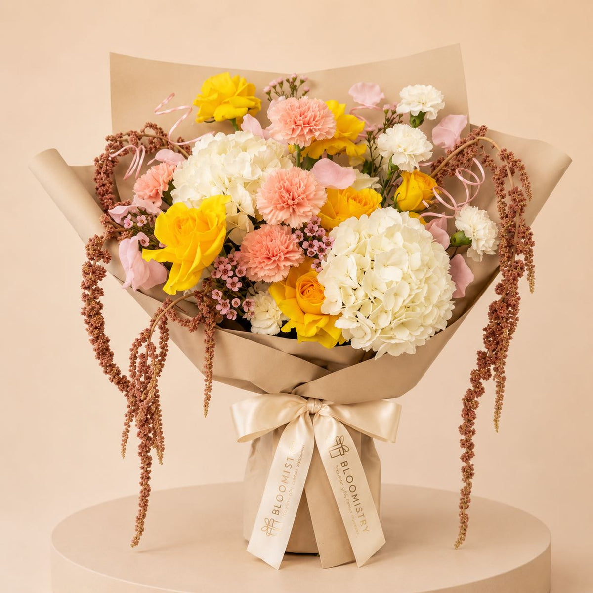 Gilded Solstice — fresh flower arrangement delivered across the UAE by Bloomistry