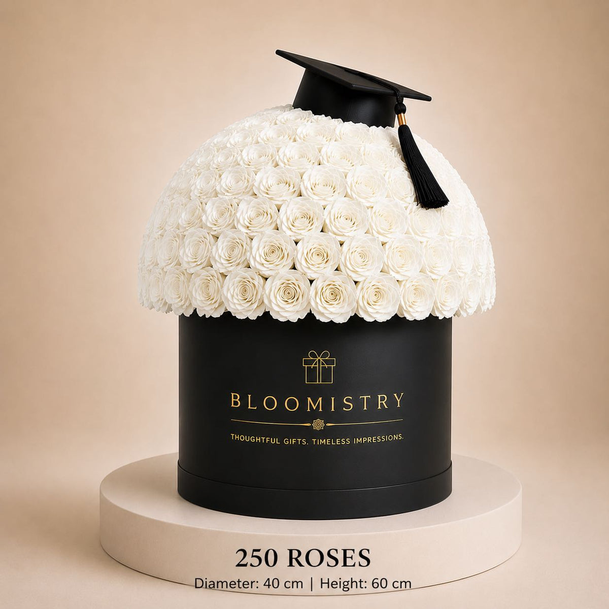White Rose in black Box classic