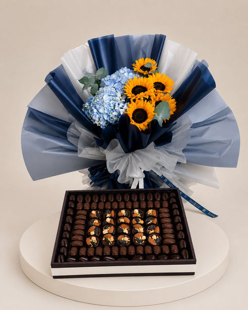 Joyful Flowers and Chocolates Gift Set — delivered across the UAE by Bloomistry