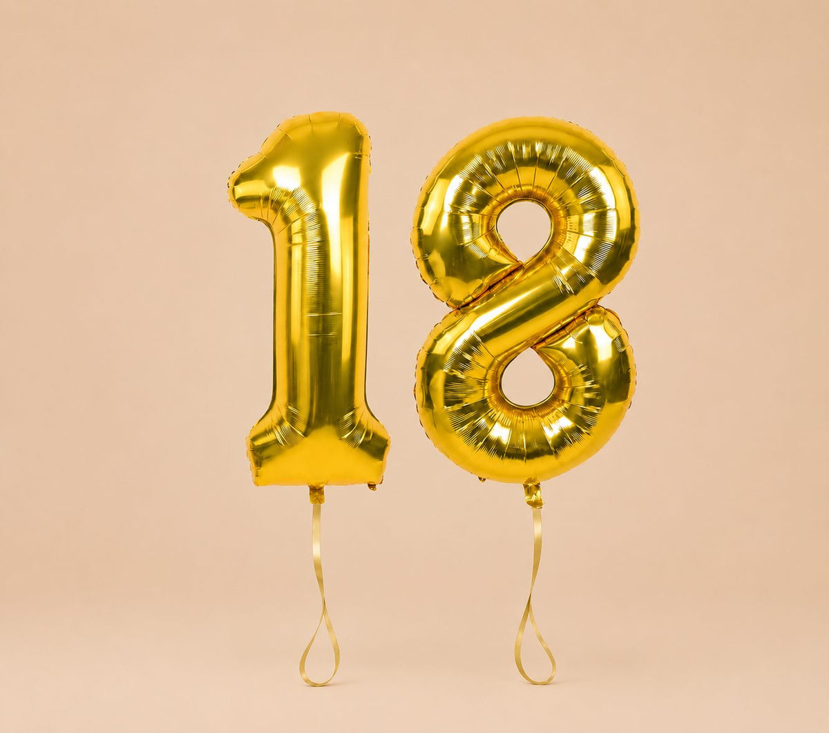 Metallic number foil balloon add-on, to mark the milestone, by Bloomistry