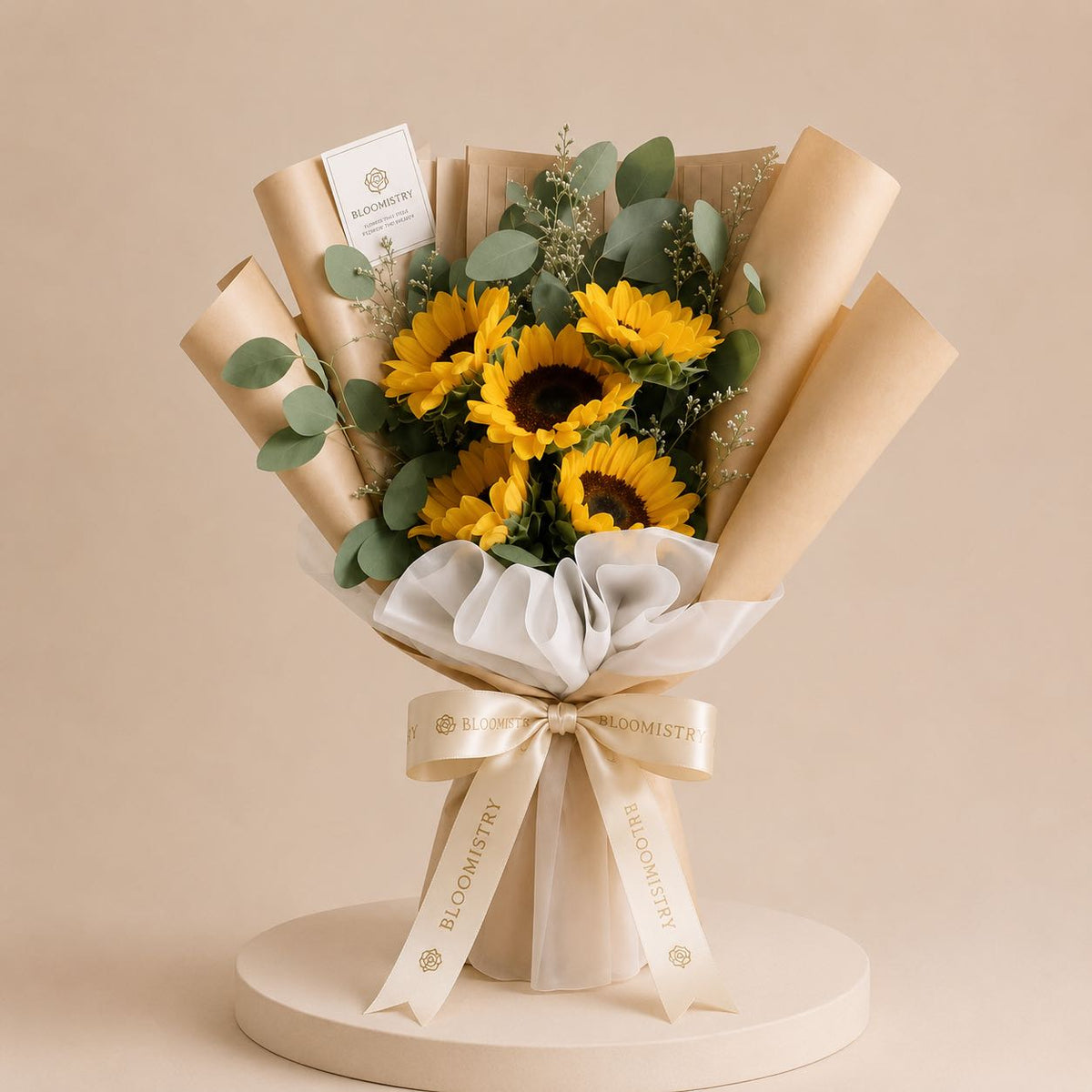 Rustic Sunflower Bouquet — sunflower arrangement delivered across the UAE by Bloomistry