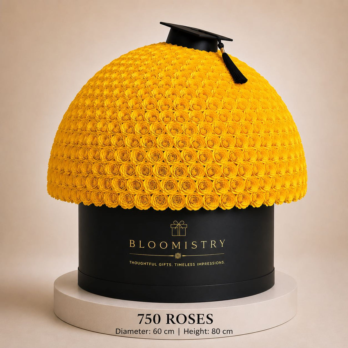 Yellow Rose in black Box Deluxe