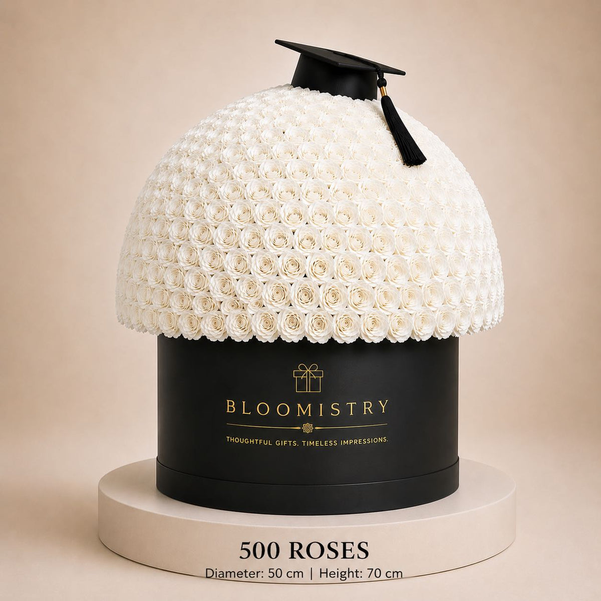 White Rose in black Box Premium