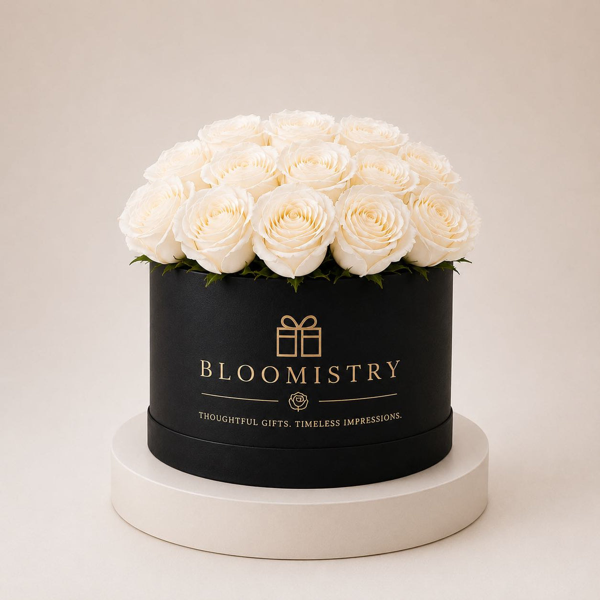 White rose in Black Box Classic