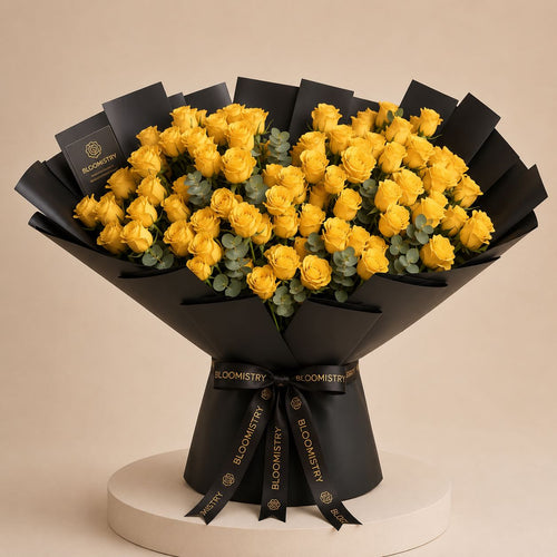 Yellow Rose Garden Bouquet — yellow roses delivered across the UAE by Bloomistry